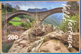 2015 Zu 1605 / SBK 1608 / Mi Bl. 61 / YT 2383 Val Verzasca Obl. Sur Fragment Voir Description - Blocs & Feuillets