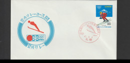 Japan Cover 1972 Sapporo Olympic Games - Jumping. Postal Weight 0,04 Kg. Please Read Sales Conditions Under Image Of Lot - Hiver 1972: Sapporo