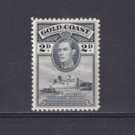GOLD COAST 1938, SG# 123, Perf. 12, 2d Black, Christiansborg Castle, KGVI, MH - Côte D'Or (...-1957)