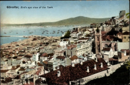 CPA Gibraltar, Bird's Eye View Of The Town - Gibraltar