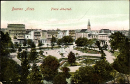 CPA Buenos Aires Argentinien, Plaza Libertad, Totalansicht, Platz Mit Grünanlagen, Denkmal - Argentinien