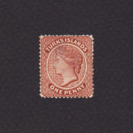 TURKS ISLANDS 1881, Sc# 40, CV $77, 'Queen Victoria', NG - Turks & Caicos (I. Turques Et Caïques)