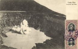 Costa Rica, Eruption Of Poas, Stratovolcano Volcano (1905) Postcard - Costa Rica
