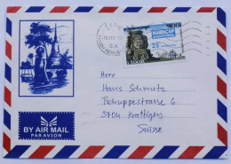 Lettre Par Avion Du Cambodge Vers La Suisse – Timbre Commémoratif "Handicap International" - Cambodge