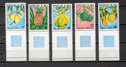 MALI  N° 339 à 343  NEUFS SANS CHARNIERE  COTE 5.50€    FRUIT FLORE - Mali (1959-...)