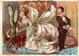 CHROMO BERTHAUDIN ARTICLES DE CHAUFFAGE / LES MARIES ROBE AU LIS BLANC - Otros & Sin Clasificación