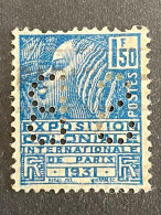 FRANCE S N° 273 SB 20 Indice 4 Perforé Perforés Perfins Perfin - Autres & Non Classés