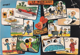 Humour  -- 1970 -- Illustrateur  ???? -- Le Mariage ça Change  TOUT  .....Multivues - Humour