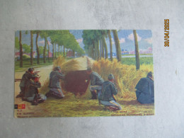 WW1 SOLDAT BELGES EMBUSCADE ROUTE   CARTE PUBLICITE LA CONFIANCE  ASSURANCE - Missions