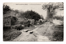 89 ST SAINT JULIEN DU SAULT Les Sources Des Fontenottes N° 7 - Coll J D - Vachère Et Son Troupeau - Animée - Env Joigny - Saint Julien Du Sault