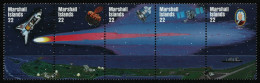 Marshall-Inseln 1985 - Mi-Nr. 62-66 ** - MNH - ZDR - Raumfahrt / Space - Halley - Marshall