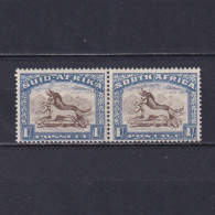 SOUTH AFRICA 1939, SG# 62, CV £55, 1sh Brown&blue, Pair, MH - Neufs