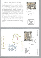 APPLIED SYSTEMS ANALYSIS, MONUMENT, COAT OF ARMS, 1982, 2XCARD FDC, VIENNA, AUSTRIA - Autres & Non Classés