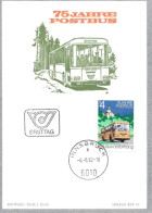 POST OFFICE, POST BUS, 1982, CARD FDC, INNSBRUCK, AUSTRIA - Poste