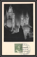 11203 Prague Praha Slavnostni Osvetleni 1932 Affranchissement Recto Type Maximum Carte Postale Postcard Cescoslovensko - Lettres & Documents
