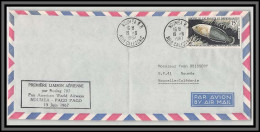 10886 N°82 POISSON Première Liaison Arienne Par Boeing 707 Pan American Noumea Pago Pago 1967 Lettre Nouvelle Calédonie - Lettres & Documents