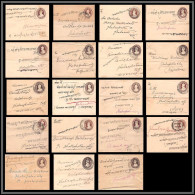 11612 1 Annas 1930's Lot De 19 Entiers Stationery Enveloppes Inde India - Cartes Postales