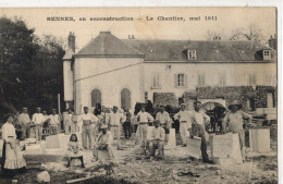 45 :  Montbouy - Chatillon : Reconstruction Du Chateau De Bennes (trace Pli)   /// Avril 25 :  N° 31.965 - Autres & Non Classés