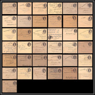 11611 1 1/2 Annas 1940's Lot De 37 Entiers Stationery Enveloppes Inde India - Cartes Postales