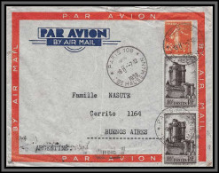 10163 N°393 Vincennes Paris 7/12//1938 Pour Buenos Aires Argentina Par Avionlettre Cover France Aviation - 1927-1959 Brieven & Documenten