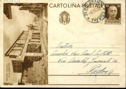 X6748 Italia,stationery Card Postcard 30c.circuled 1935 Showing Pompei,Roman Archaeological Site - Archéologie