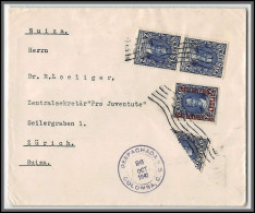 11991 1/2 Timbre Half Stamp 1941 Pour Zurich Suisse Lettre Cover Guatemala - Guatemala