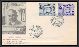 11935 Türk Amerikan İşbirliğinin Truman Doktrini 1/7/1957 Fdc Lettre Cover Turquie Turkey - FDC