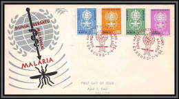11924 MALARIA Melawan 7/4/1962 Moskito Fdc Lettre Cover Indonésie Indonesia - Indonésie
