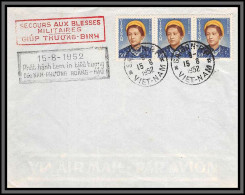 11921 Secours Au Bléssés Militaires Saigon 15/8/1952 Fdc Lettre Cover Viet Nam Vietnam - Viêt-Nam