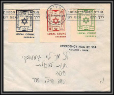 11885 Période Intérimaire 1948 Nahariya Lettre Urgente Cover Israel - Lettres & Documents