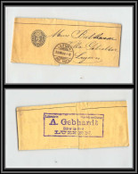 73823 Entete Librairie Gebhardt Luzern 28/8/1894 2c Noir Bande Journal Wrapper Suisse (Swiss) Entier Stationery - Ganzsachen