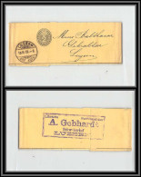 73821 Entete Librairie Gebhardt Luzern 19/11/1894 2c Noir Bande Journal Wrapper Suisse (Swiss) Entier Stationery - Ganzsachen