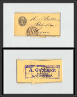 73820 Entete Librairie Gebhardt Luzern 1894 2c Noir Bande Journal Wrapper Suisse (Swiss) Entier Stationery - Ganzsachen