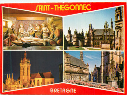 CPM Couleurs De Bretagne Saint Thegonnec L Enclos La Mise Au Tombeau Le Calvaire Et L Eglise - Morlaix