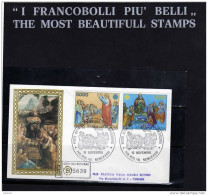 CITTÀ DEL VATICANO VATICAN VATIKAN CITY1983POSTA AEREA AIRMAIL ANNO MONDIALE DELLE COMUNICAZIONI FDC FILAGRANO VIAGGIATA - Poste Aérienne