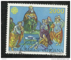 CITTÀ DEL VATICANO VATICAN VATIKAN CITY1983 POSTA AEREA AIR MAIL ANNO MONDIALE COMUNICAZIONI COMMUNICATIONS L. 2000 USED - Poste Aérienne