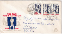 1965 - OLANDA - NEDERLAND - CORPO DEI MARINES, Unif. 829 - FDC VIAGGIATA - FDC