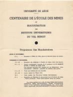 Université De Liège - Centenaire De L'Ecole Des Mines - Sin Clasificación