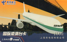 CHINA - PREPAID - SHANGAI TELECOM - SHT-T(IP)2006-P-26(2-2) - AIRPLANE - 30/06/2008 - China
