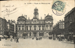 CPA Lyon Facade De L'Hotel De Ville - Lyon 1