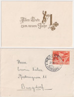 Neujahrsbrieflein  Heitenried (Freiburg) - Burgdorf        1954 - Briefe U. Dokumente