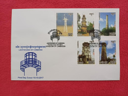 CAMBODGE / CAMBODIA/ FDC Lighthouses Of Cambodia 2017. - Cambodge