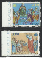 CITTA DEL VATICANO VATIKAN VATICAN CITY 1983 POSTA AEREA ANNO MONDIALE DELLE COMUNICAZIONI COMMUNICATION YEAR SERIE MNH - Poste Aérienne