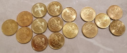 Set  16 Coins 10 Rubles 2009 - 2017 Russie Russia - Russie
