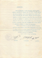 Beau Document - Certificat, Attestation - Enlévement Par La Gestapo - Documenten