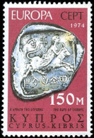 Collectible Postage Stamp, Cyprus #416, Complete Set, Year: 1974, Topic: Europa, Condition: Never Hinged - Autres & Non Classés