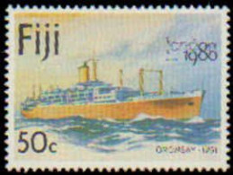 Collectible Postage Stamp, Fiji #426, Complete Set, Year: 1980, Topic: Ships, Condition: Never Hinged - Fidji (1970-...)