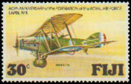 Collectible Postage Stamp, Fiji #385, Complete Set, Year: 1978, Topic: Aviation-Airplanes, Condition: Never Hinged - Fidji (1970-...)