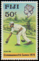 Collectible Postage Stamp, Fiji #341, Complete Set, Year: 1974, Topic: Sports, Condition: Never Hinged - Fidji (1970-...)