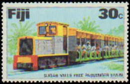 Collectible Postage Stamp, Fiji #361, Complete Set, Year: 1976, Topic: Trains, Condition: Never Hinged - Fidji (1970-...)